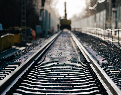 Rails and railway track equipment